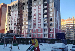 Завершен монтаж железобетонных конструкций дома