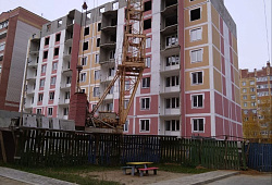 Осуществлен монтаж седьмого этажа